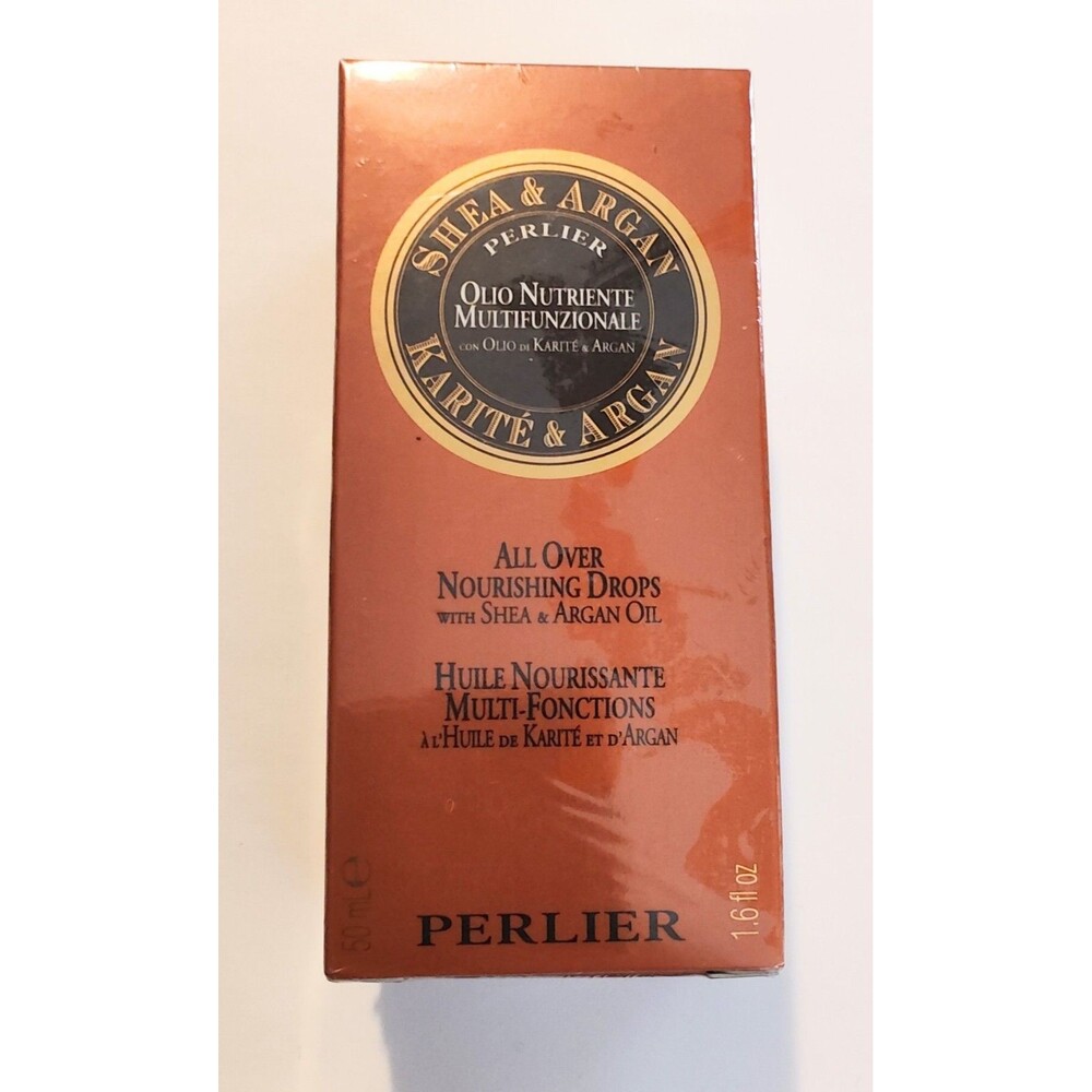Shea & Argan All Over Nourishing‎ Drops Perlier 1.6 FL Oz. SEALED NIB